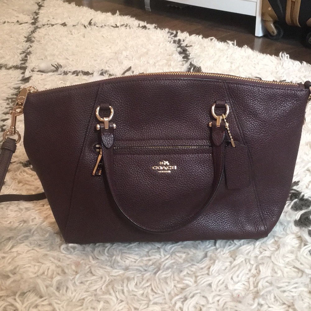 Coach Purple/Maroon Purse